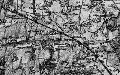 Old map of East Chiltington in 1895