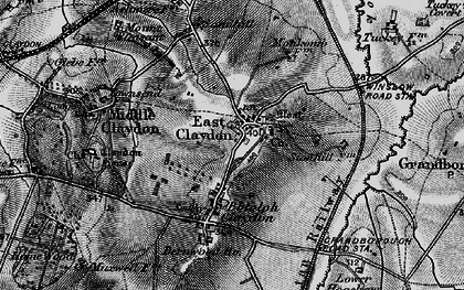 Old map of East Claydon in 1896