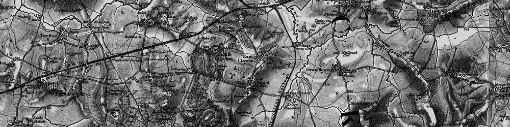 Old map of East Claydon in 1896