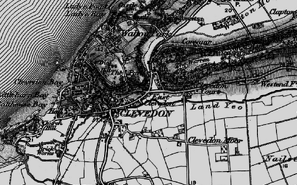 Old map of East Clevedon in 1898