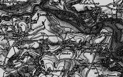 Old map of East Cornworthy in 1898