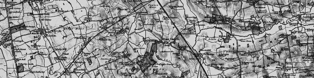 Old map of East Cowton in 1897