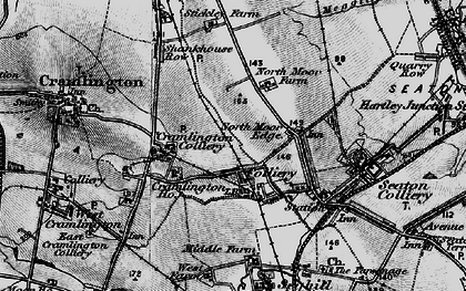 Old map of East Cramlington in 1897