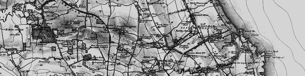 Old map of East Cramlington in 1897