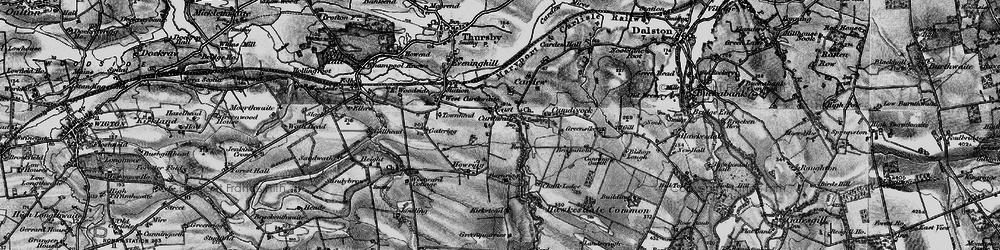 Old map of East Curthwaite in 1897