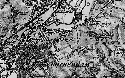 Old map of East Dene in 1896