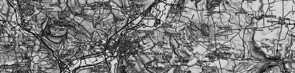Old map of East Dene in 1896