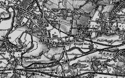 Old map of Abney Hall in 1896