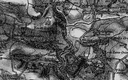 Old map of East Down in 1898