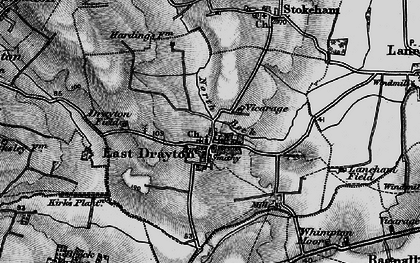 Old map of Whimpton Moor in 1899