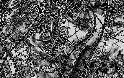 Old map of East Dulwich in 1896
