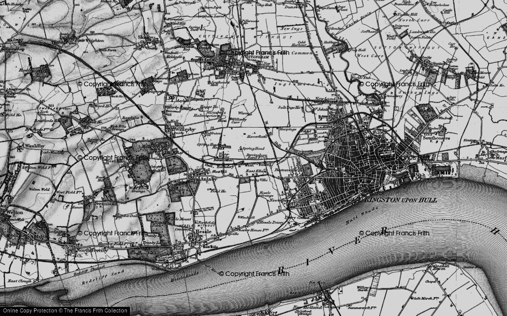 Old Map of East Ella, 1895 in 1895