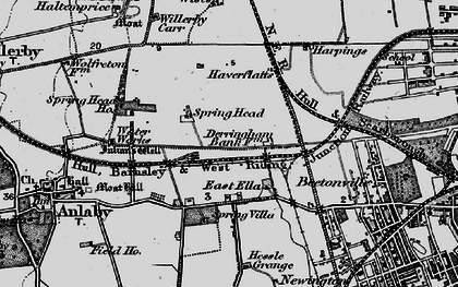 Old map of East Ella in 1895