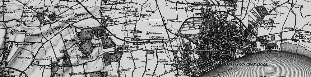 Old map of East Ella in 1895