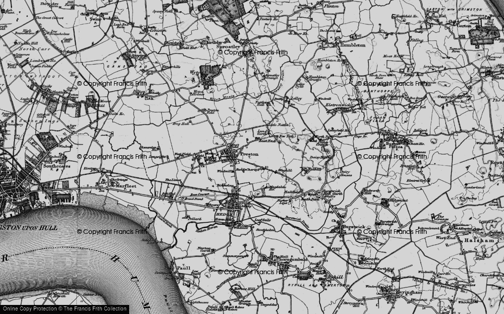 Old Map of East End, 1895 in 1895