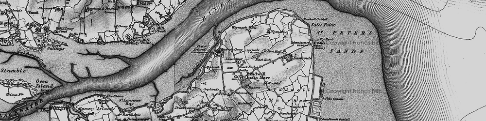 Old map of Tip Head in 1895