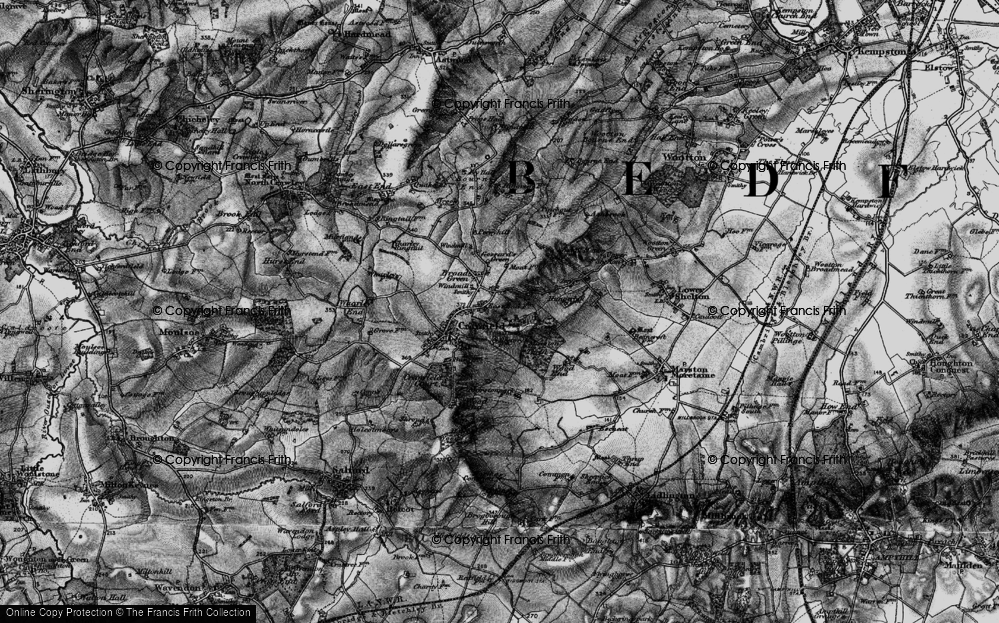 Old Map of East End, 1896 in 1896