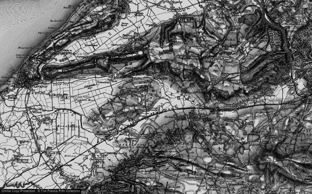 Old Map of East End, 1898 in 1898