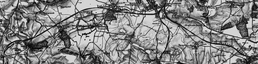 Old map of East Farndon in 1898