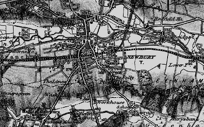 Old map of East Fields in 1895