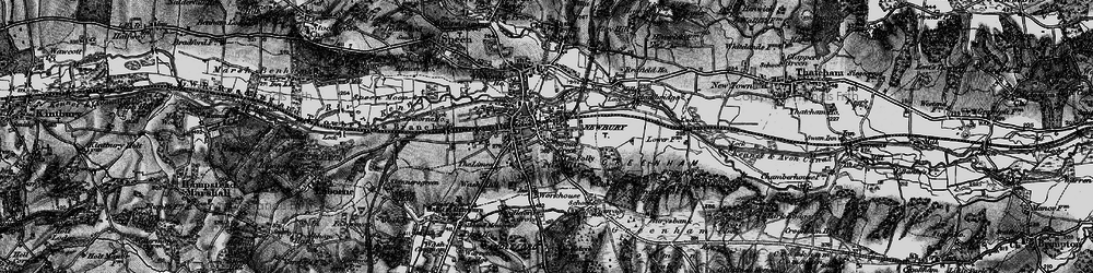 Old map of East Fields in 1895
