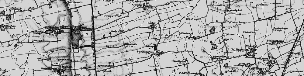 Old map of East Firsby in 1899