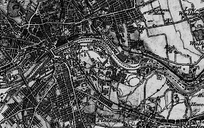Old map of East Gateshead in 1898