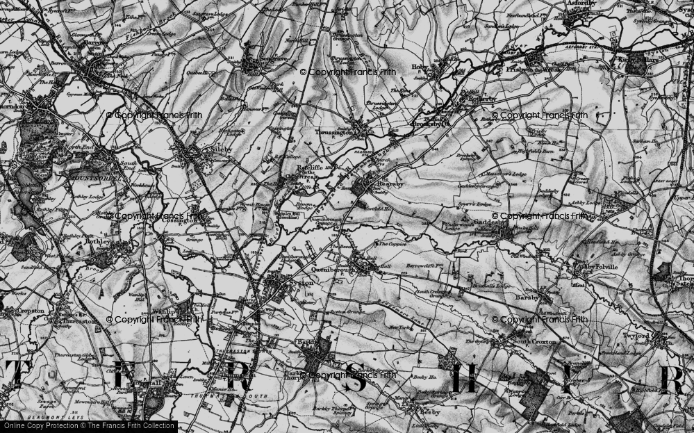 Old Map of East Goscote, 1899 in 1899