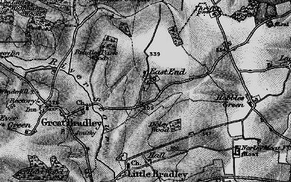 Old map of East Green in 1895
