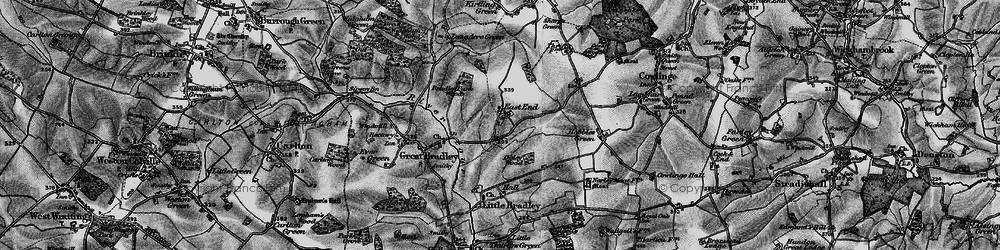 Old map of East Green in 1895