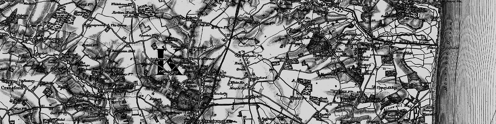 Old map of East Green in 1898