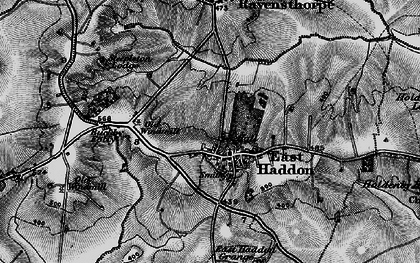 Old map of East Haddon in 1898