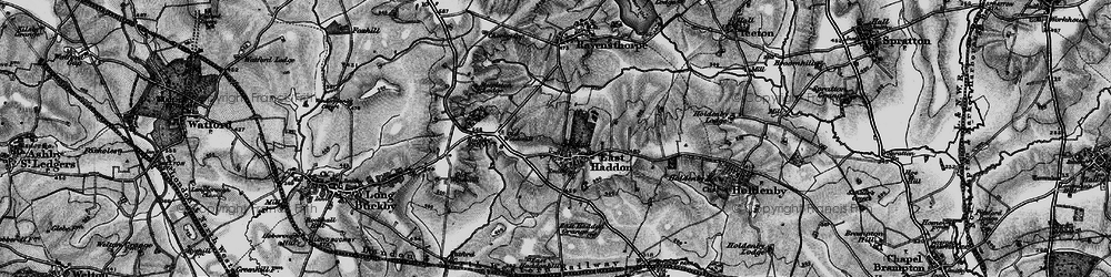 Old map of Buckby Folly in 1898