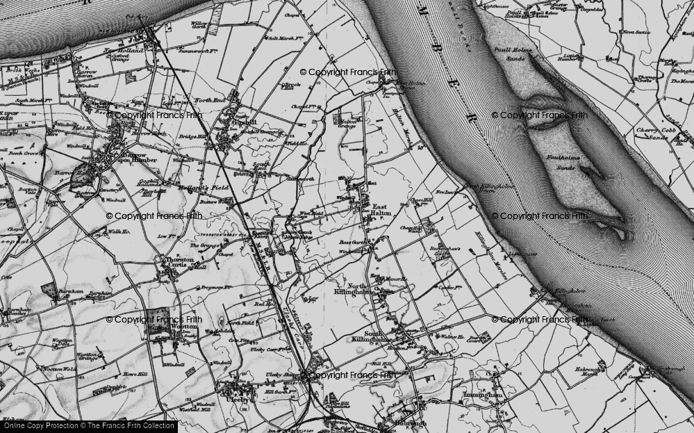 Old Map of East Halton, 1895 in 1895