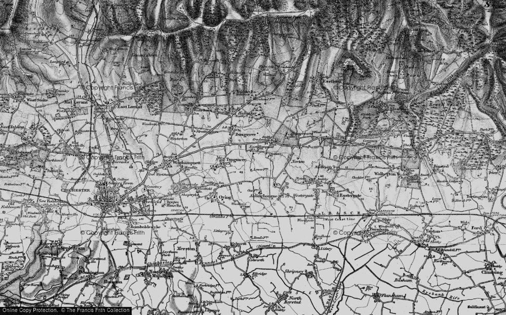 Old Map of East Hampnett, 1895 in 1895