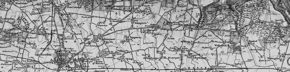 Old map of East Hampnett in 1895