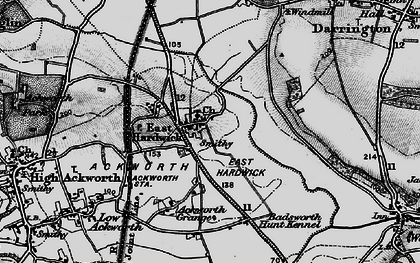 Old map of East Hardwick in 1896