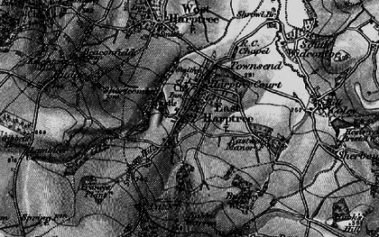 Old map of East Harptree in 1898
