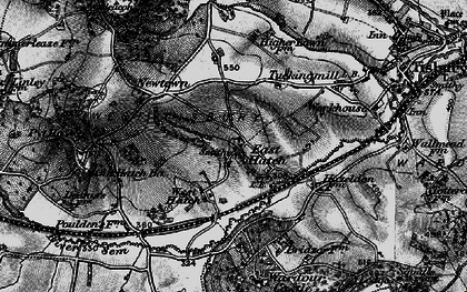 Old map of East Hatch in 1895