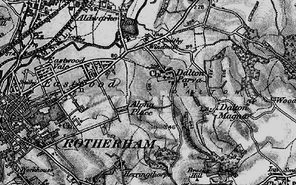 Old map of East Herringthorpe in 1896
