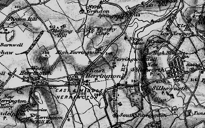 Old map of East Herrington in 1898