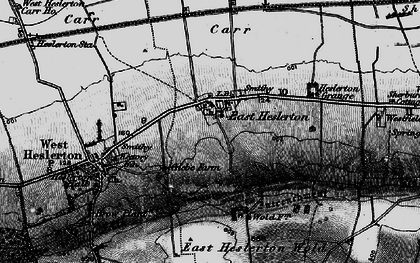Old map of East Heslerton in 1898