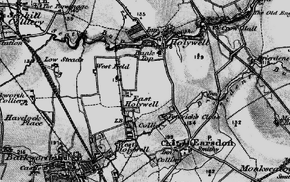 Old map of East Holywell in 1897