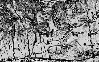 Old map of East Horndon in 1896