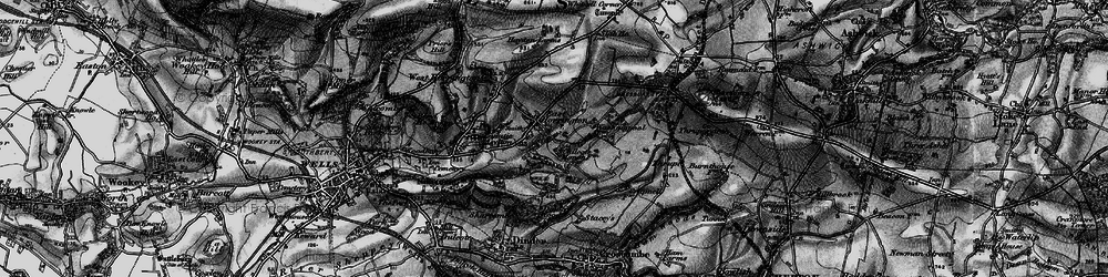 Old map of East Horrington in 1898
