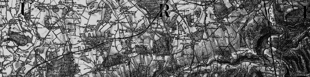 Old map of East Horsley in 1896