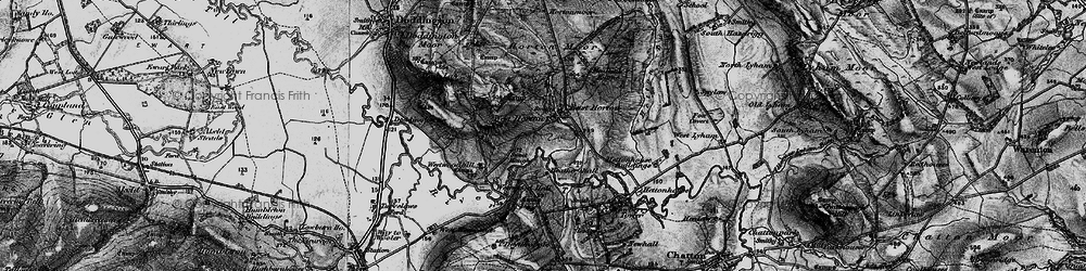 Old map of Chimney Hill in 1897