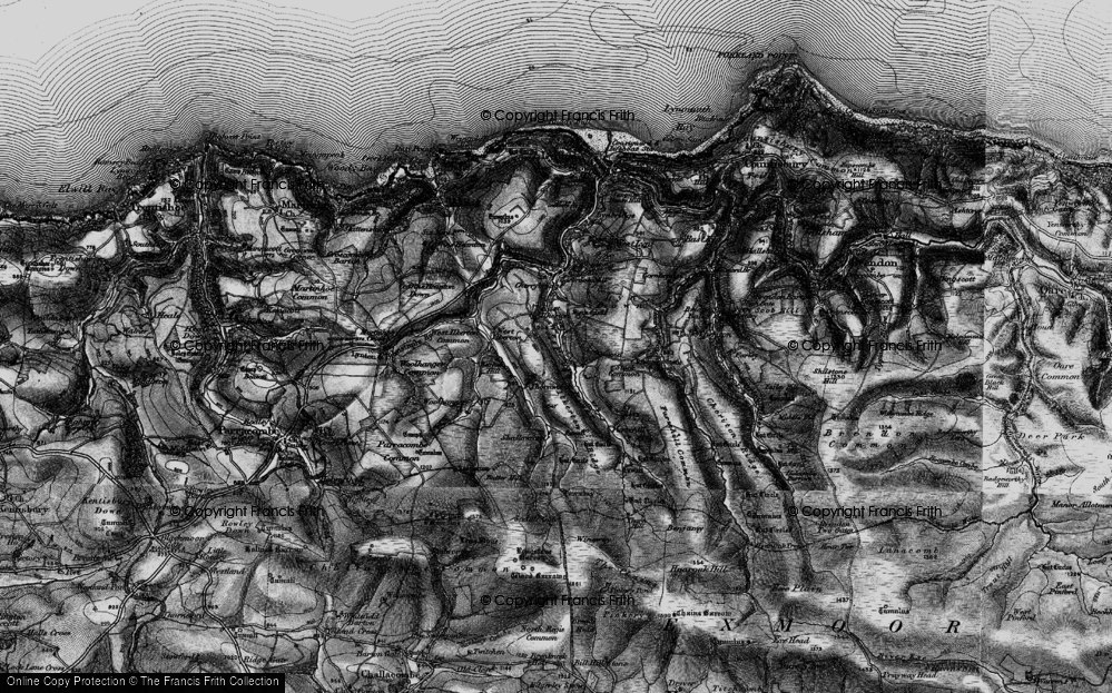 Old Map of East Ilkerton, 1898 in 1898