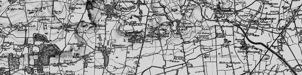 Old map of East Keal in 1899