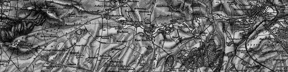 Old map of Lurkeley Hill in 1898